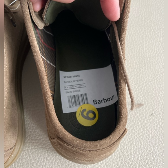 NWOB - Barbour Men’s Perry Suede Shoes - US 9/EU 42 - Picture 5 of 6